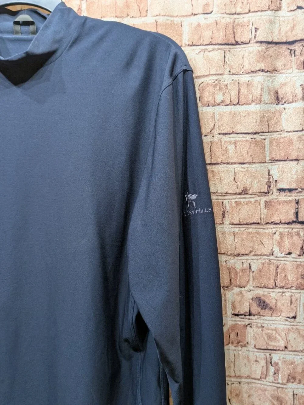 Nike Golf Blue Long Sleeve Athletic Pullover Hickory Hills Golf  Size Large